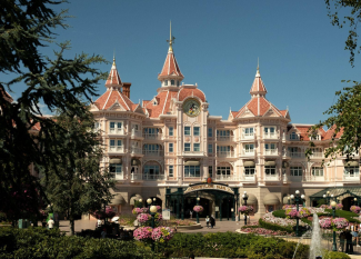 castelo rosa da Disney