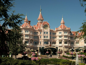 castelo rosa da Disney