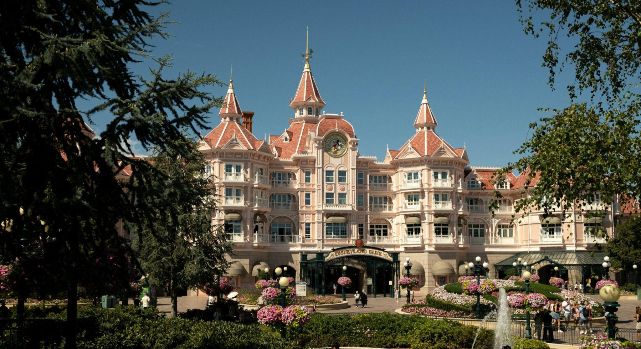 castelo rosa da Disney