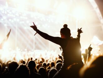 público em show de música