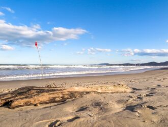 praia navegantes no fim de tarde