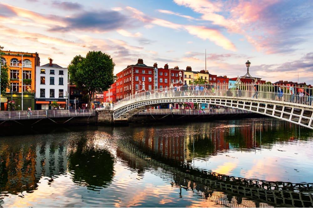ponte ha'penny bridge em dublin