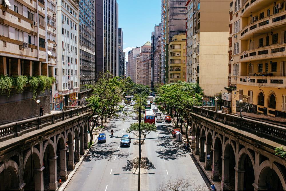 viaduto otávio rocha em porto alegre
