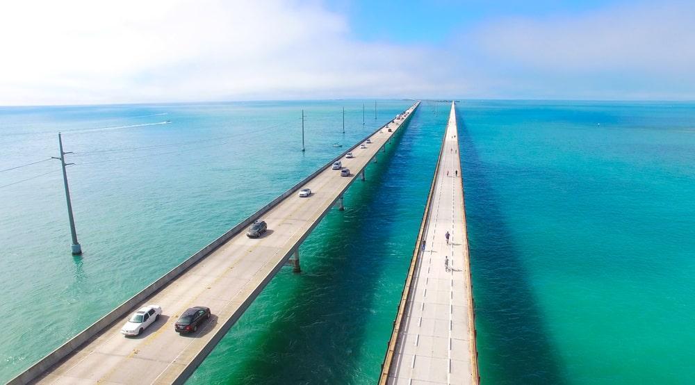 ponte 7 miles bridge em flórida keys