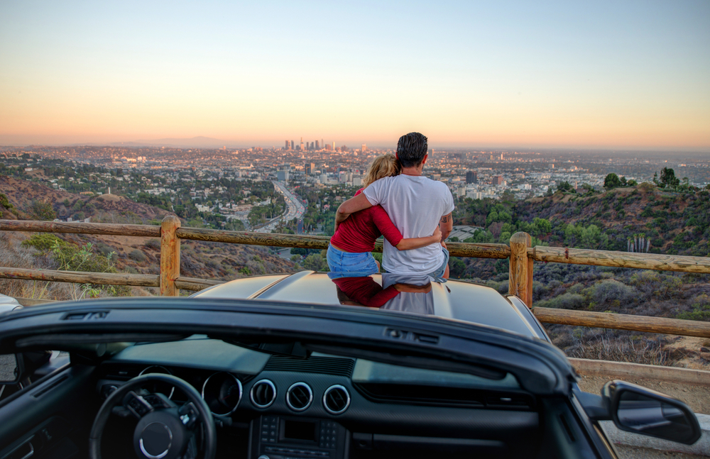 Los Angeles, Casal, Carro, Viagem