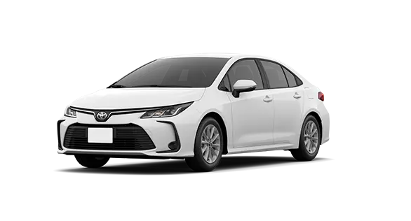 Flamante Toyota Corolla en color blanco
