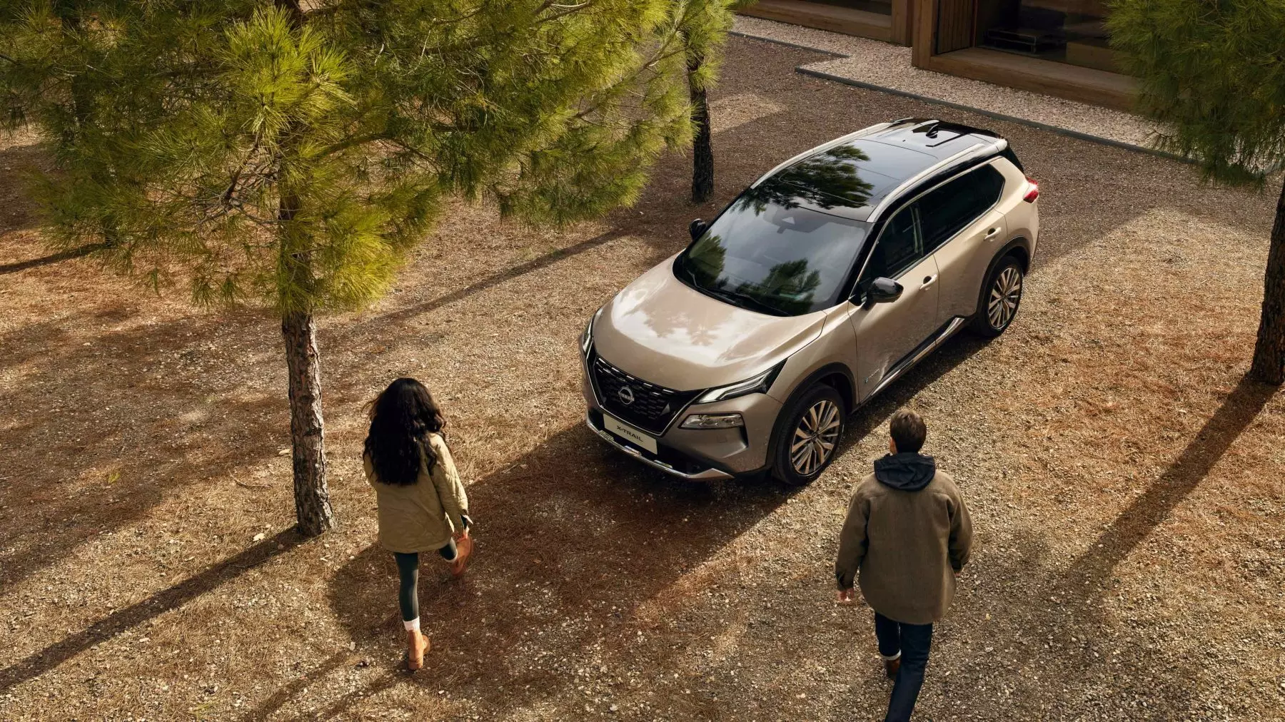 Vista superior del Nissan X-Trail