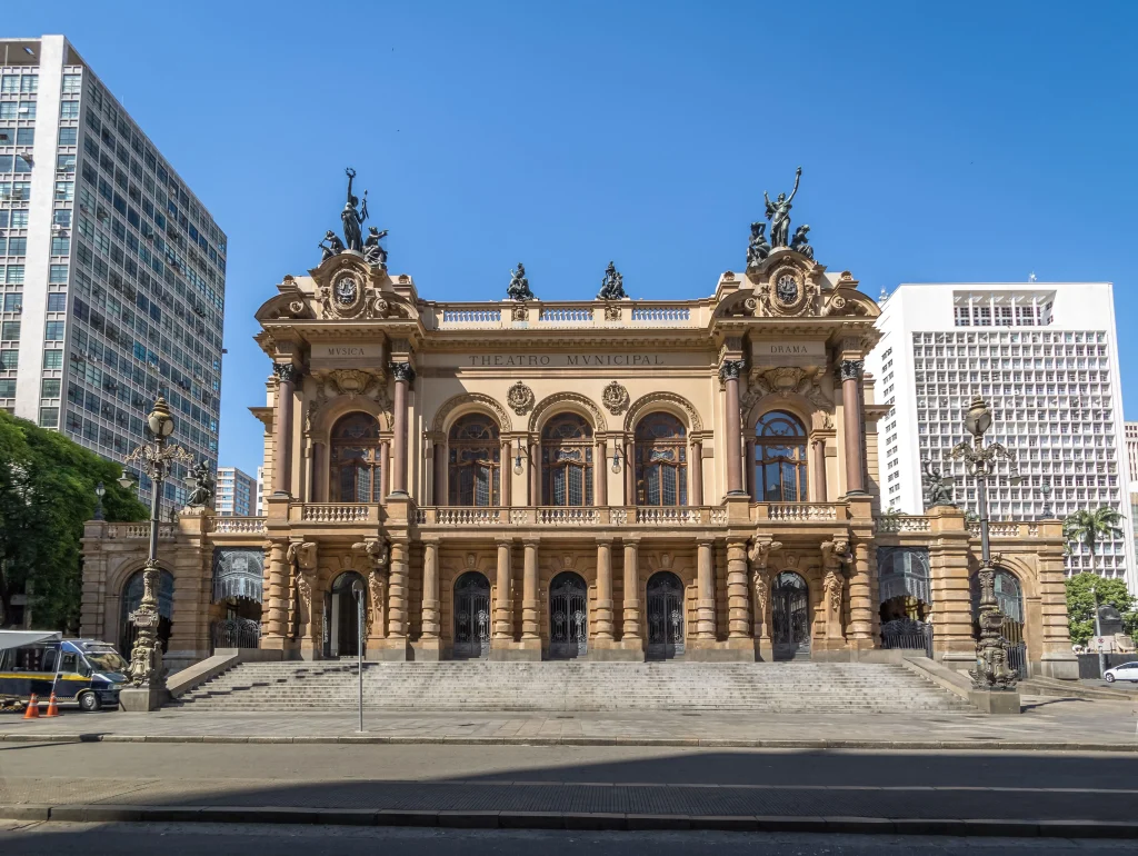 Foto do Theatro Municipal de São Paulo.