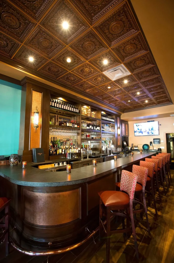 Interior de restaurante turco en Orlando