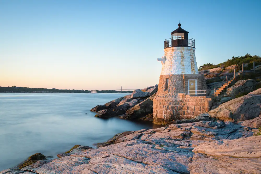 Lighthouse in Newport, Rhode Island.