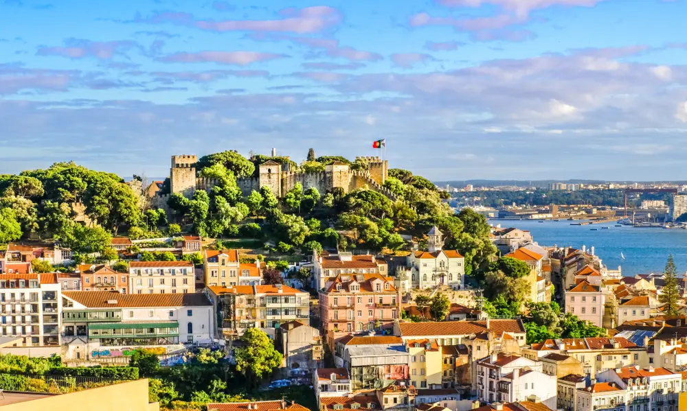 Aerial view of Lisbon, Portugal.