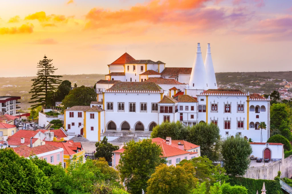 Aerial view of Sintra, Portugal.