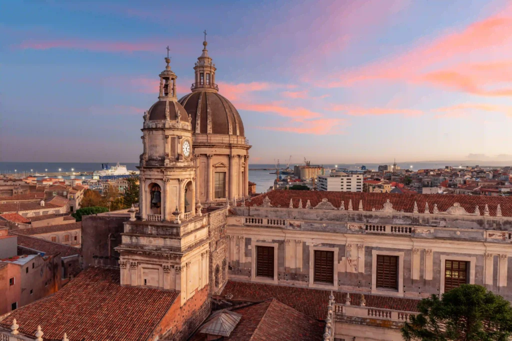 Vista desde lo alto de la catedral de Sicilia