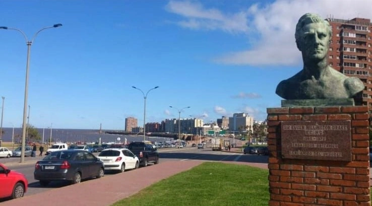 Foto de la playa de Montevideo por un diferente angulo
