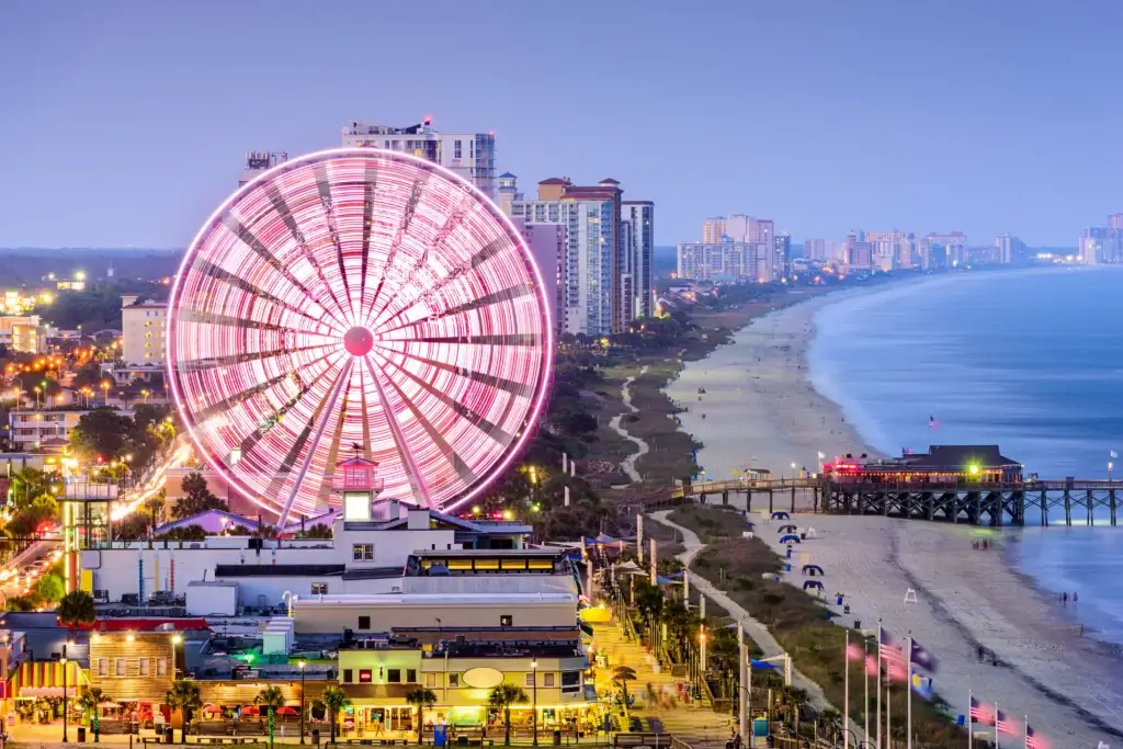 Aerial view of Myrtle Beach.