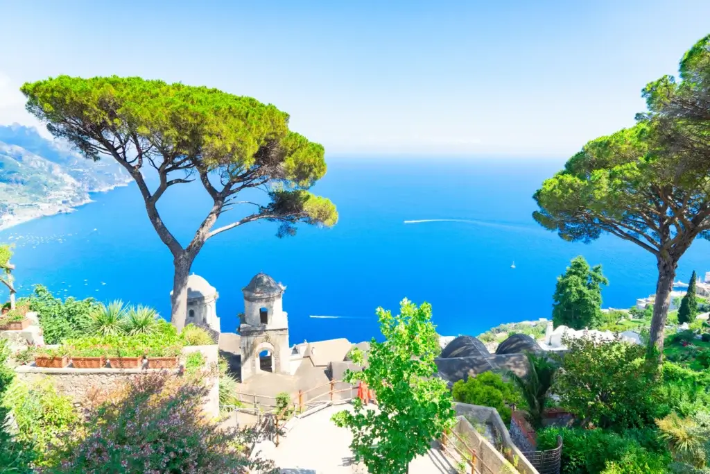 A glimpse of Ravello, a UNESCO World Heritage Site.