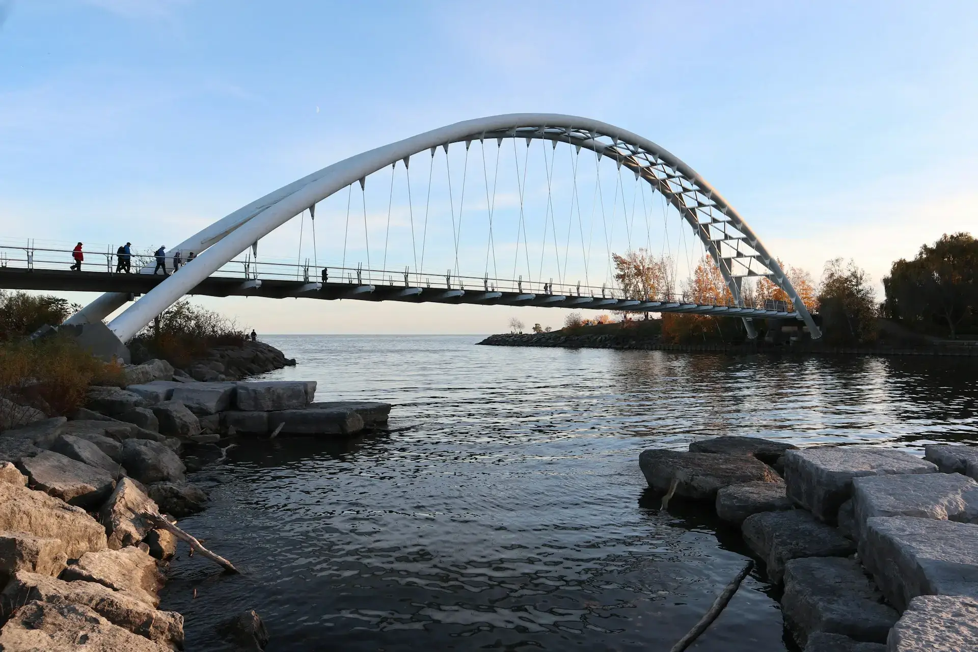 Foto de Humber Bay Arch Bridge, en Toronto.
